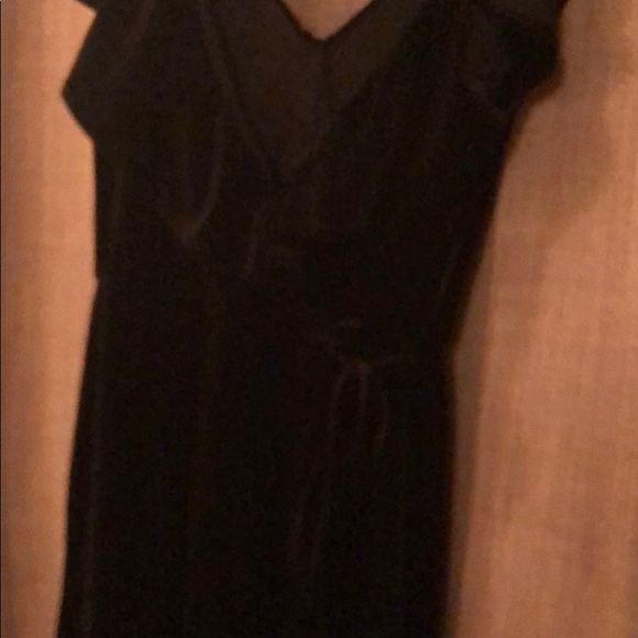 High/low Velvet dress - Picture 3 of 4